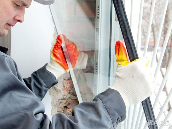 Стеклопакеты 1 и 2х камерные установка