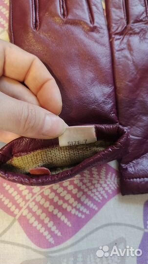 Перчатки кожа