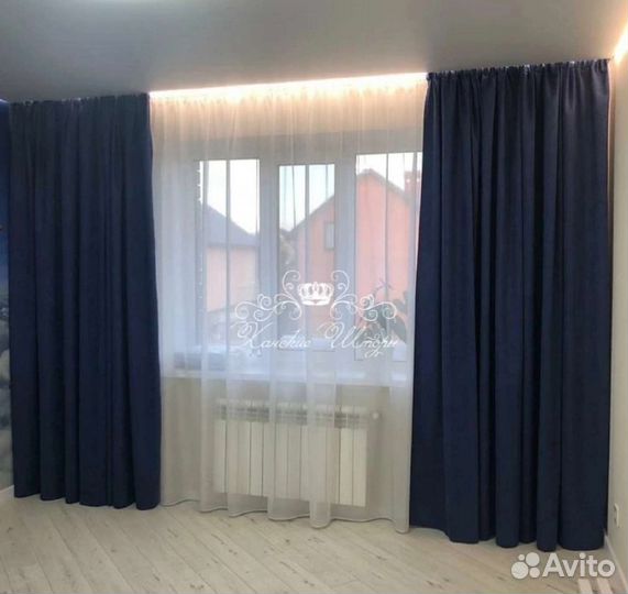 Шторы новые готовые- канвас, жаккард