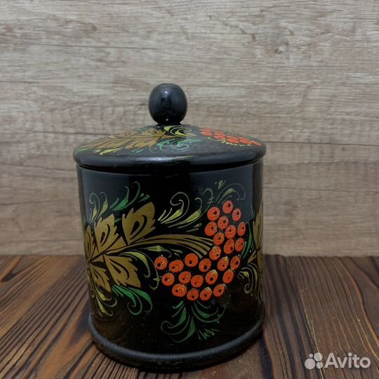 Кадочки Хохломская Роспись Сделано В СССР Ретро