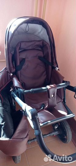 Детская коляска Rant Aura S Line 2 в 1, эко-кожа