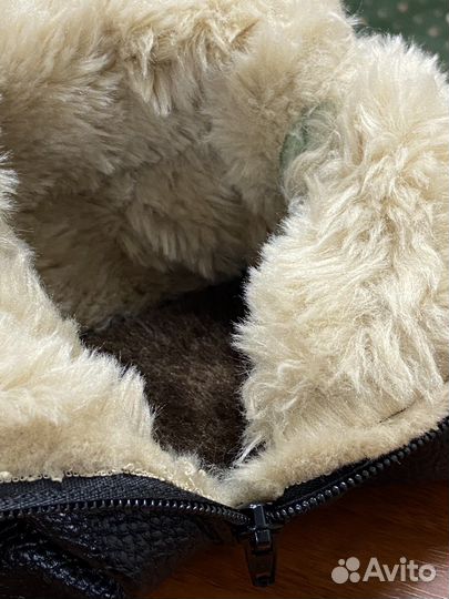 Кожаные носки с мехом (махси, хуфф, читек)