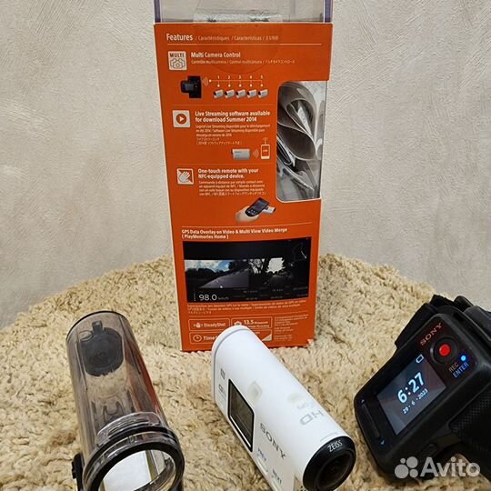 Видеокамера Sony Action Cam HDR-AS100V