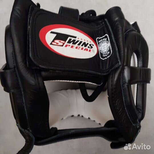 Шлем Twins с бампером кожаный