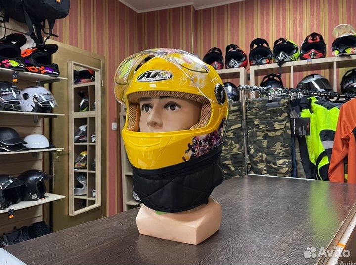 Шлем для мотоцикла мотошлем на мото для детей
