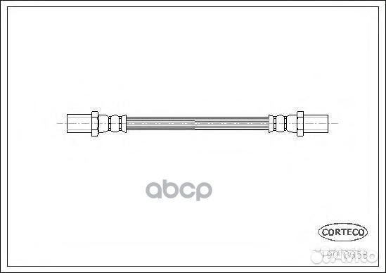 19018656 шланг тормозной задний ваз 2108-2115