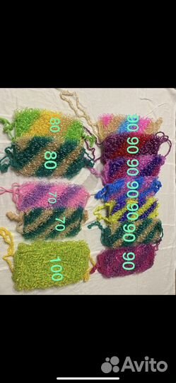 Мочалки ручной вязки