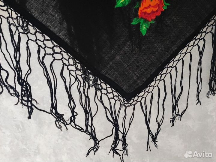 Павловопосадский платок СССР новый 145х145 шерсть