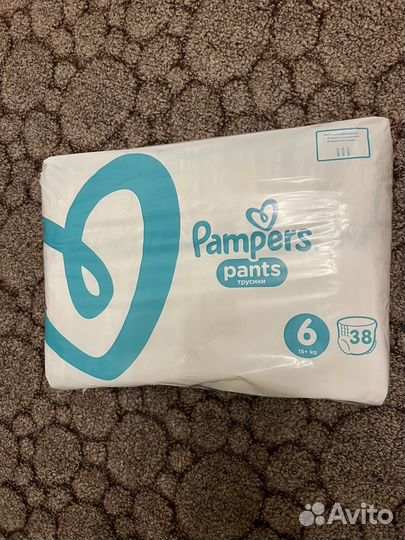 Pampers pants 6 - 38 шт новые