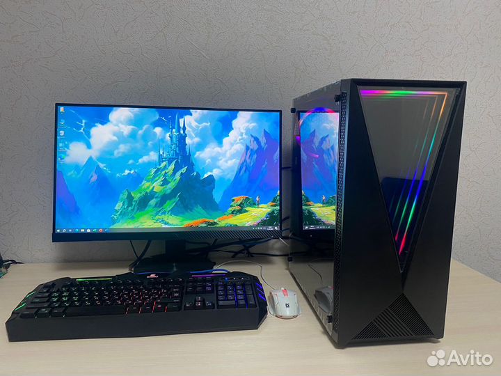 Игровой компьютер ryzen 5/ gtx 1660 6 gb/ 16 gb