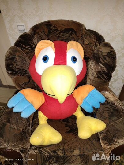 Мягкая игрушка большая попугай 
