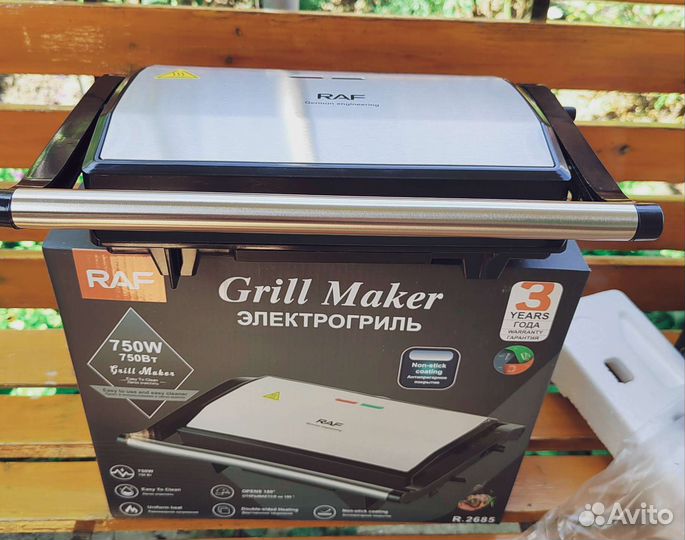 Новая электрогриль RAF 750Вт