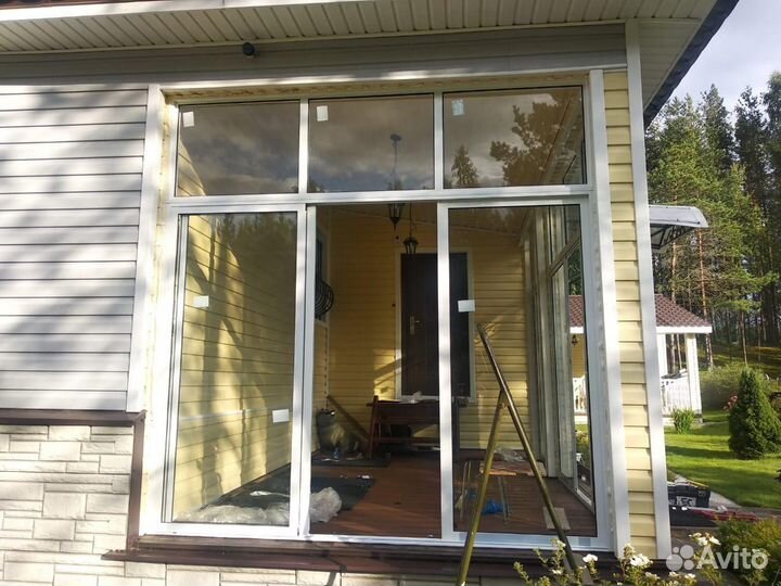 Остекление домов, коттеджей, балконов