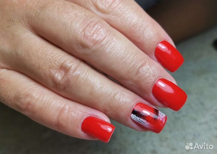 Коррекция наращённых ногтей