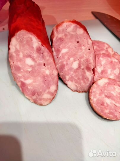 Колбаса копчёная ручной работы
