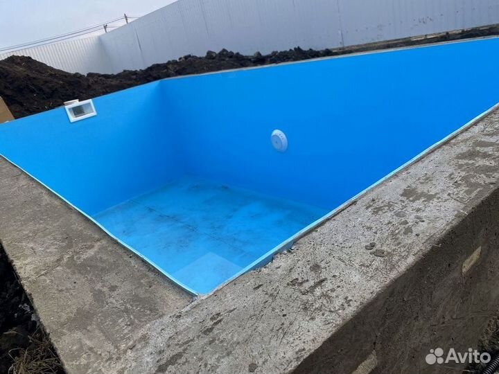 Бассейн с лестницей 4м*3м*1,5м