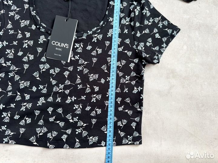 Кроп топ с рукавами женский 44 46