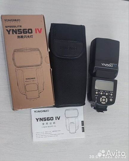 Вспышка yongnuo 560 iv новая