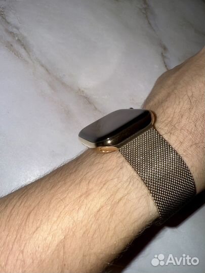 Apple Watch Gold Titanium Milanese Loop (идеал)