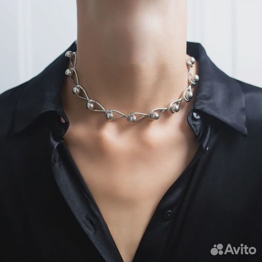 Колье чокер цепь