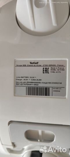 Беспроводной пылесос tefal IQ7767EA