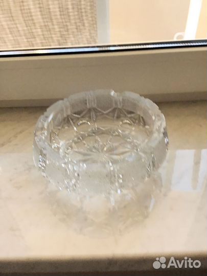 Хрустальная пепельница чехия