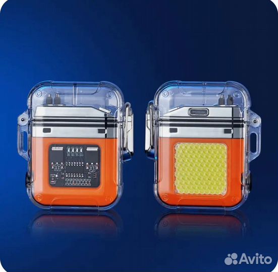 Плазменная зажигалка водонепроницаемая с фонари