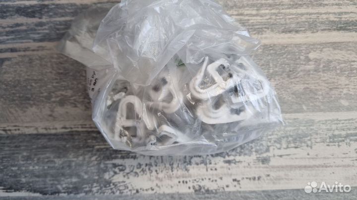 Карниз двухрядный алюминиевый 2,3м с крючками