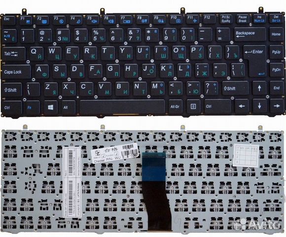 Новая клавиатура DNS Clevo W230 гарантия установка