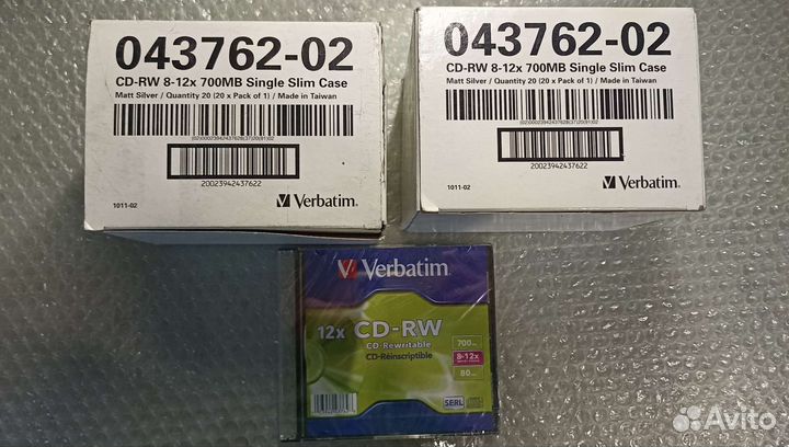 CD Диски CD-RW Verbatim