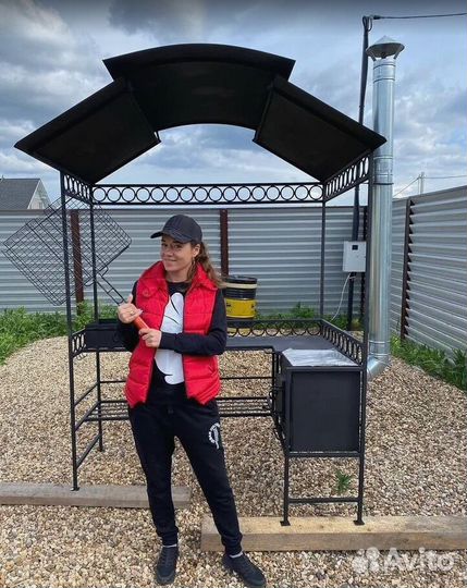 Мангал с печкой