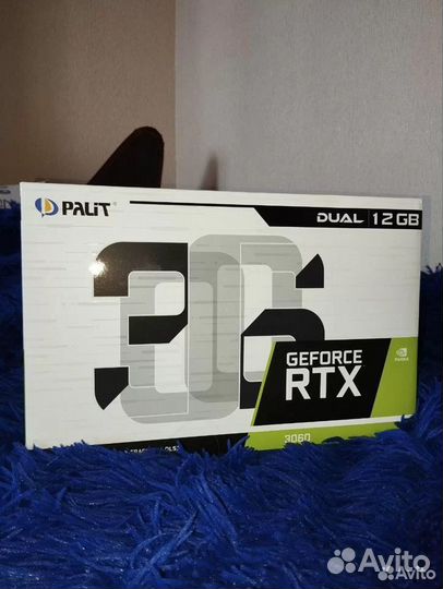 Видеокарта Palit GeForce RTX 3060 12 гб с двумя ку