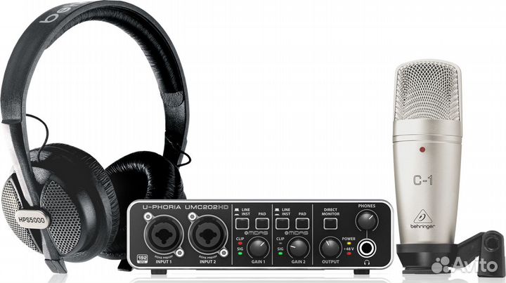 Behringer U-phoria studio PRO -комплект для записи