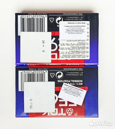 Aудиокассеты TDK новые 2шт