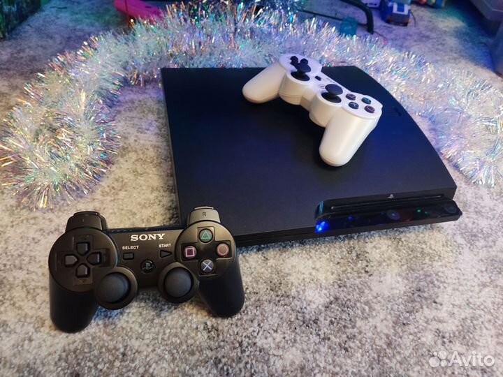 Прошитая PS3 Slim 320Gb+куча игр