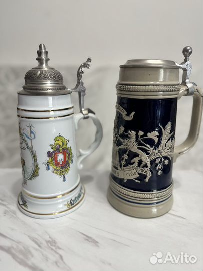 Пивные винтажные кружки