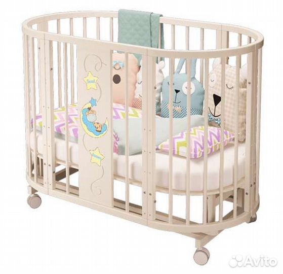 Детская кроватка трансформер с маятником