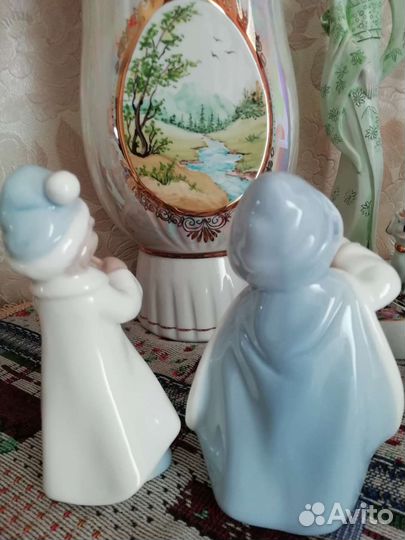 Фарфоровые статуэтки Рождественские музыканты