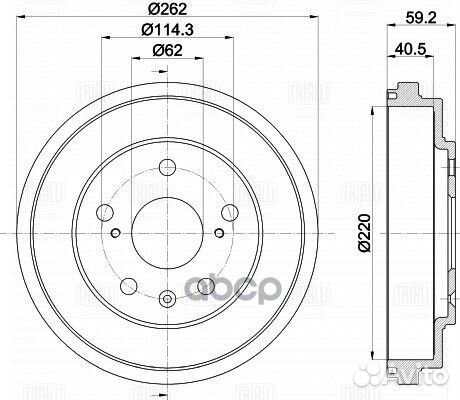 Барабан торм. для а/м Suzuki SX4 (06) TF223473