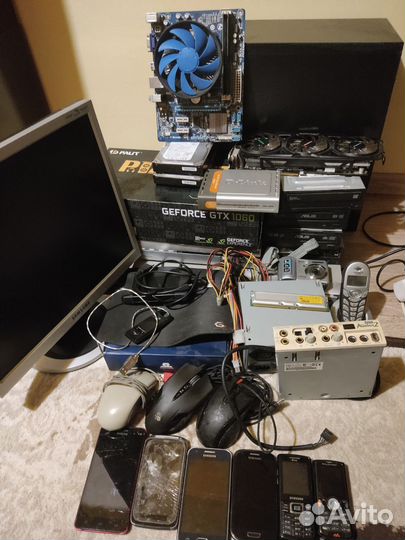 Компьютерные комплектующие, разное, комплектом все