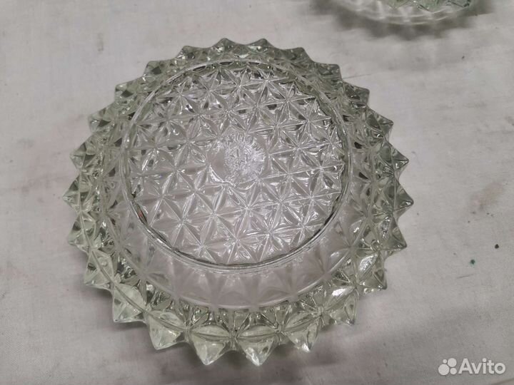 Салатница конфетница хрустальная СССР (Ч)