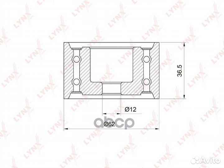 Ролик направляющий / грм lynxauto PB-3036 PB-30