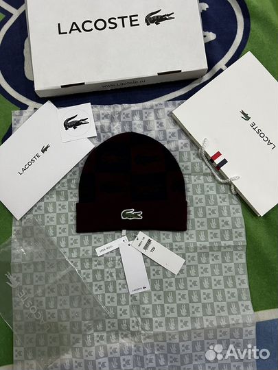 Новая шапка lacoste оригинал