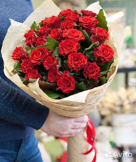 Букет из роз, 25 роз