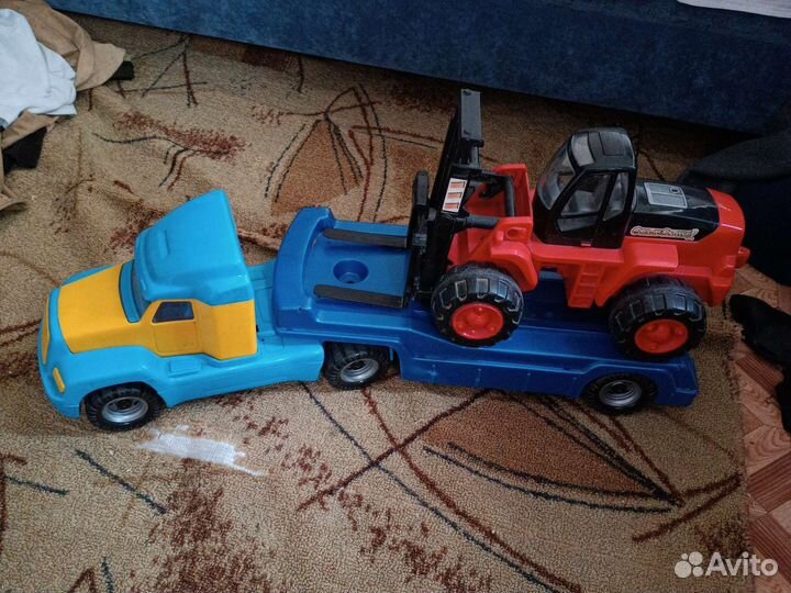 Детский трейлер с трактором