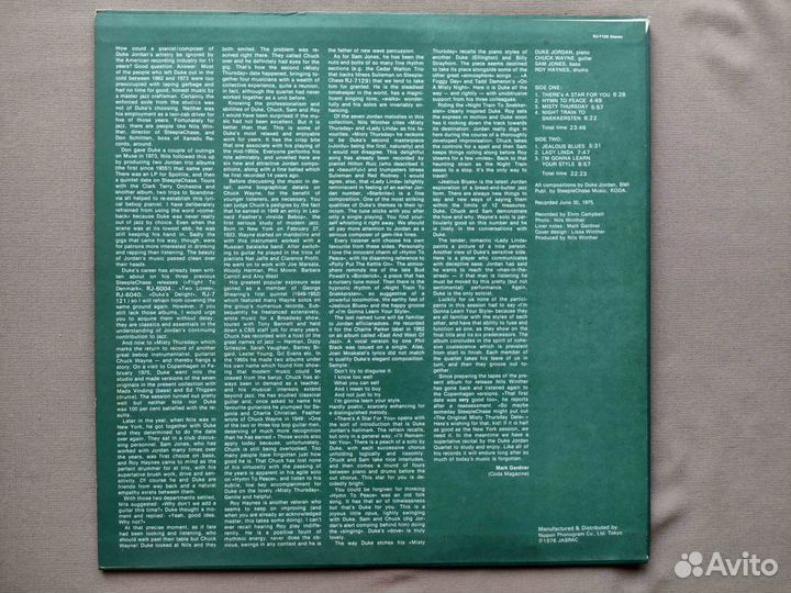 Duke Jordan Quartet – Misty Thursday Japan 1976 #3