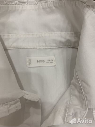 Mango рубашка школьная 164