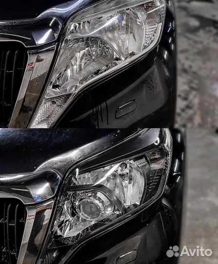 Светодиодные bi-led линзы Land Cruiser Prado