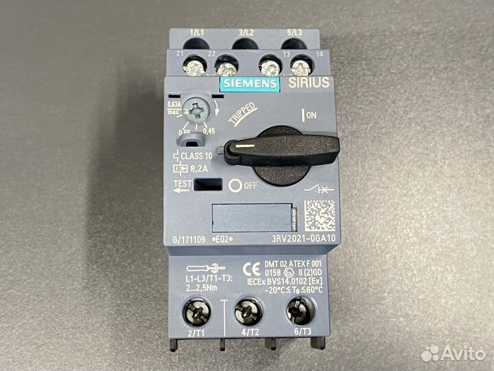 Siemens 3RV2021-0GA10 Автомат, новый, 1 шт