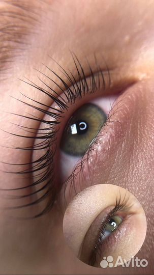 Ламинирование ресниц оформление бровей